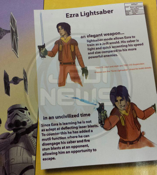 Illustration for article titled Star Wars: Rebels Is About To Reveal Its Own Unconventional Lightsaber